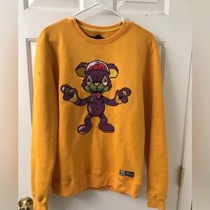 HUDSON SZ S NWT TEDDY BEAR ZOMBIE EMBROIDERED GRAPHIC WOMENS UNISEX SWEATSHIRT